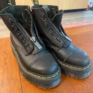 Dr. Marten Sinclair Milled Nappa Leather Platform